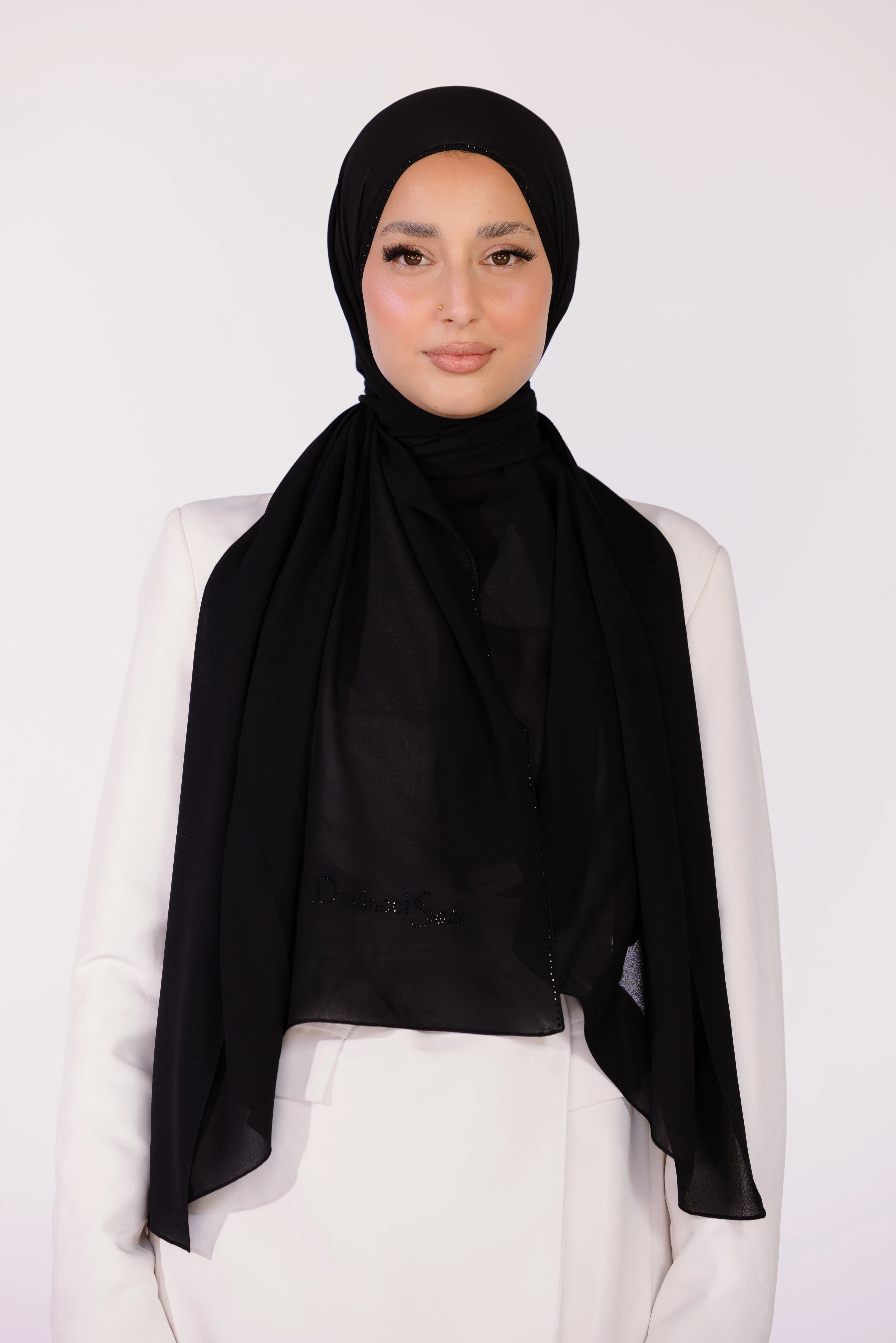 Hijab Moussline Signature – Midnight