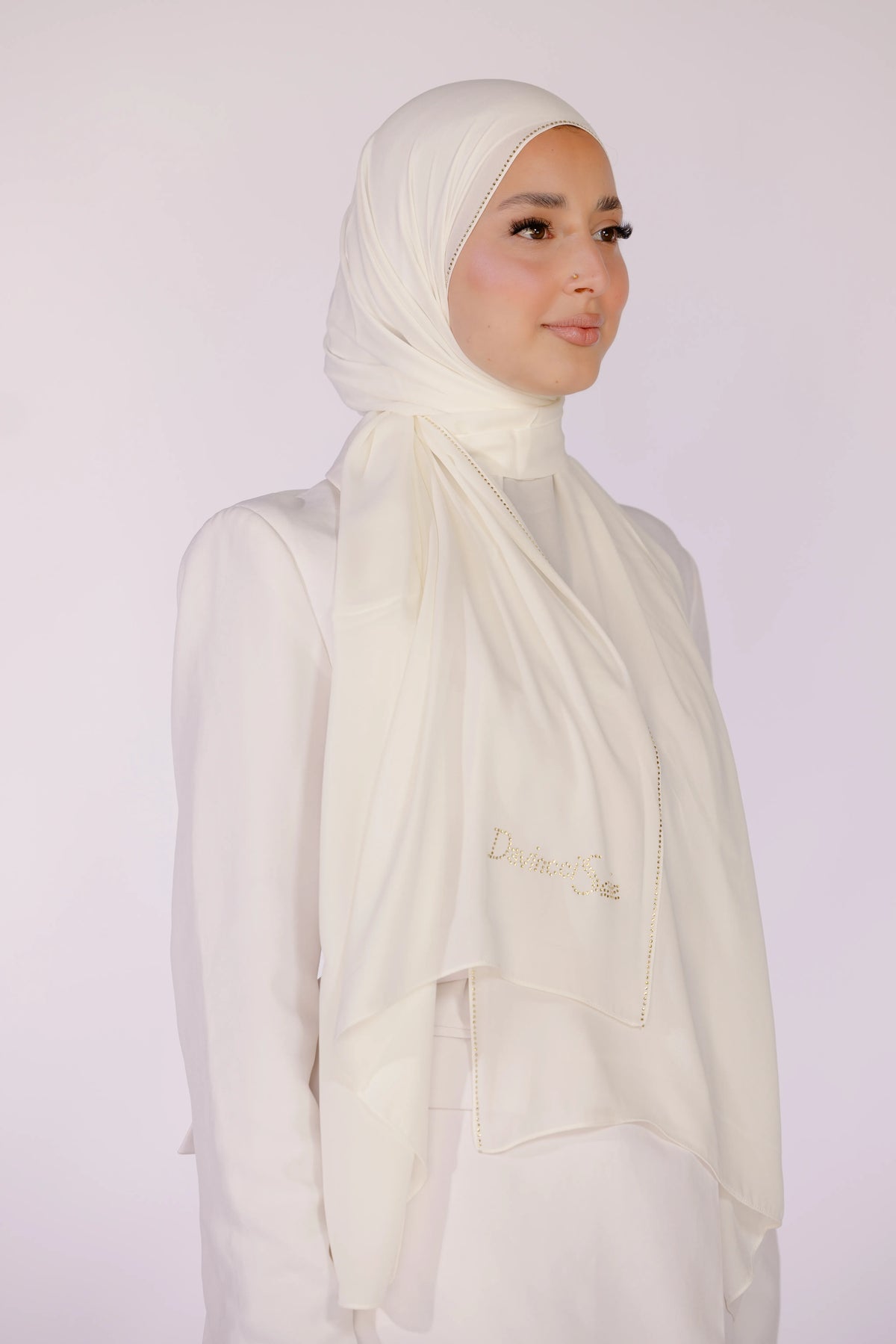 Hijab Moussline Signature – Ivory