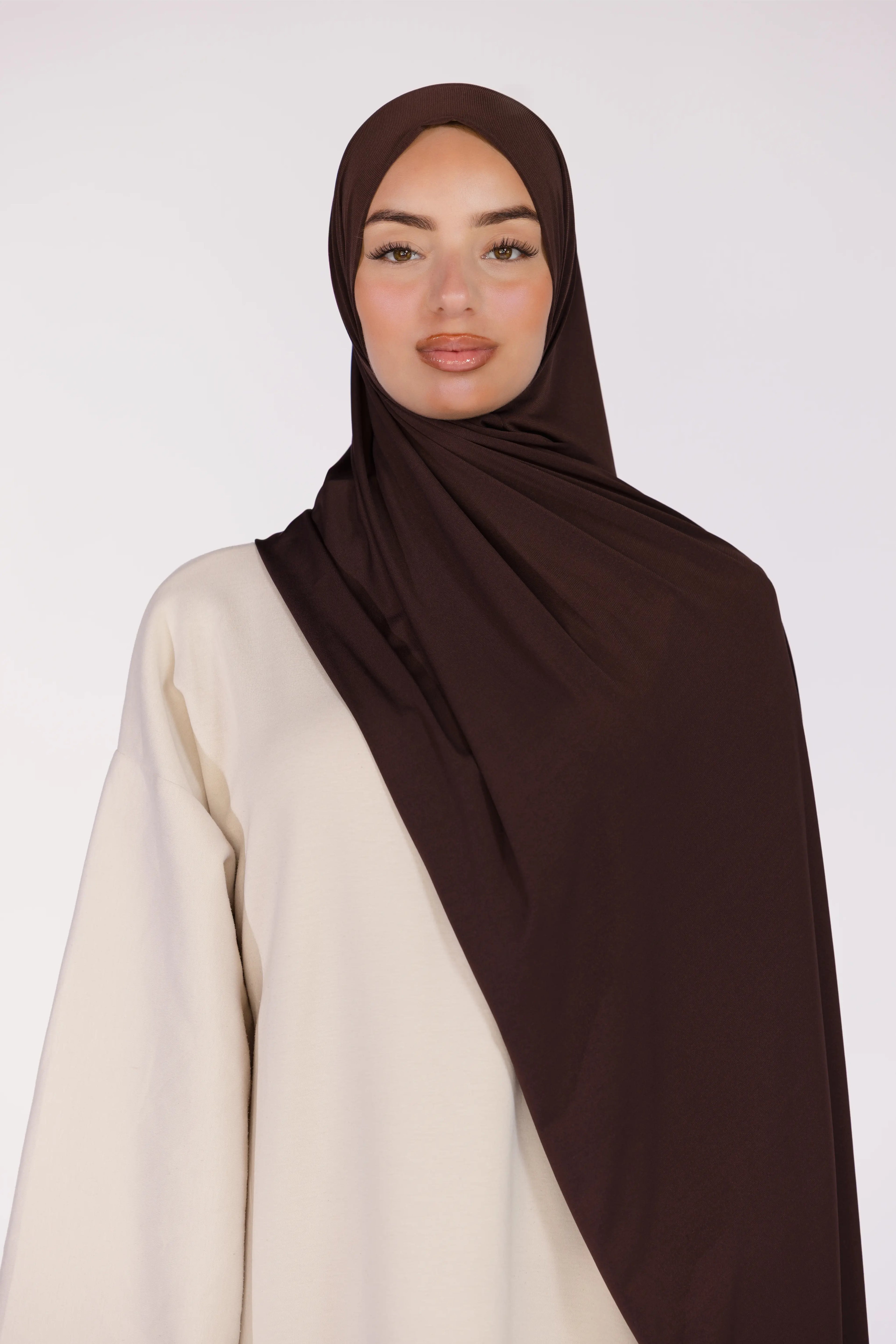 Hijab Jersey Nour – Mocha