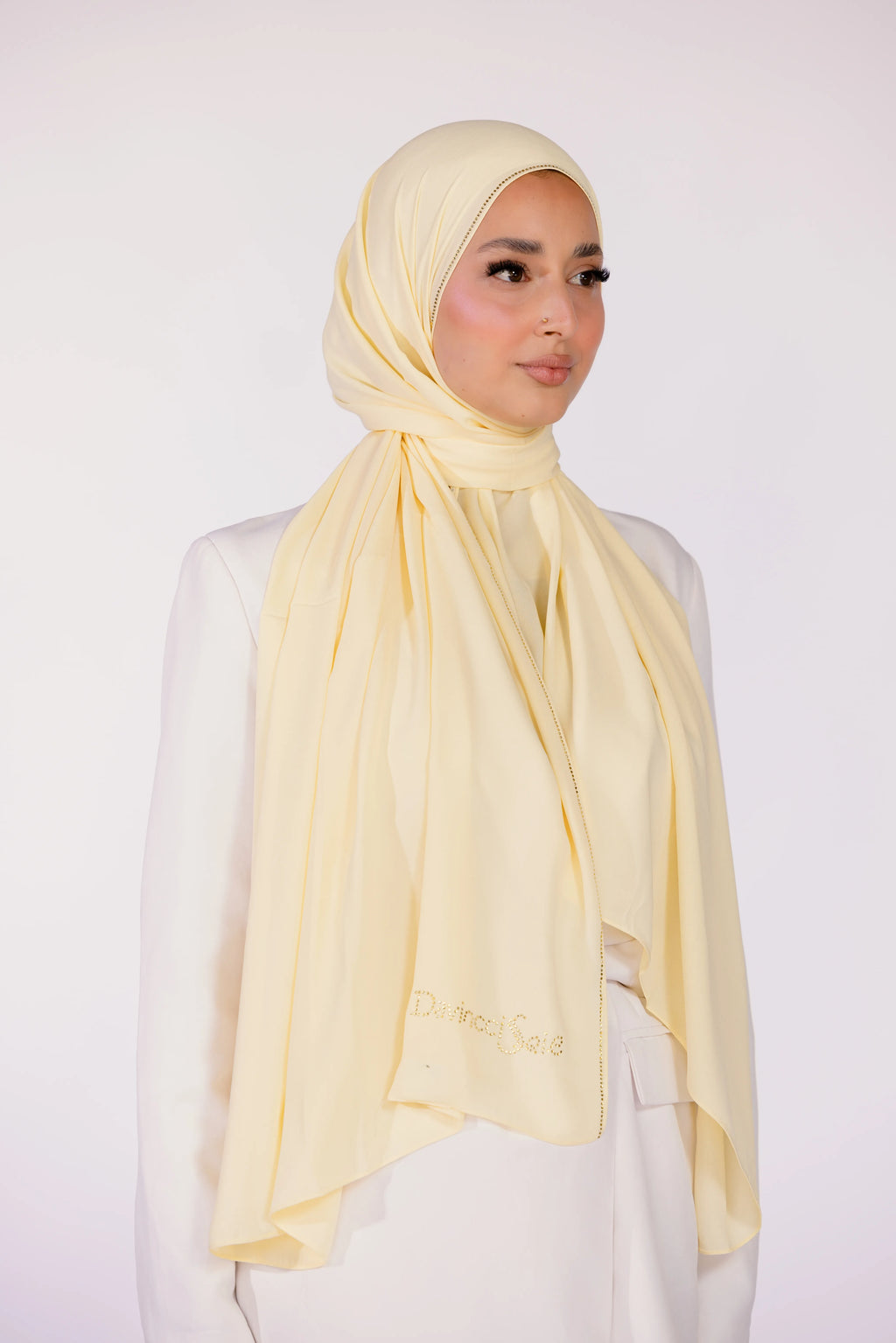 Hijab Moussline Signature – Champagne