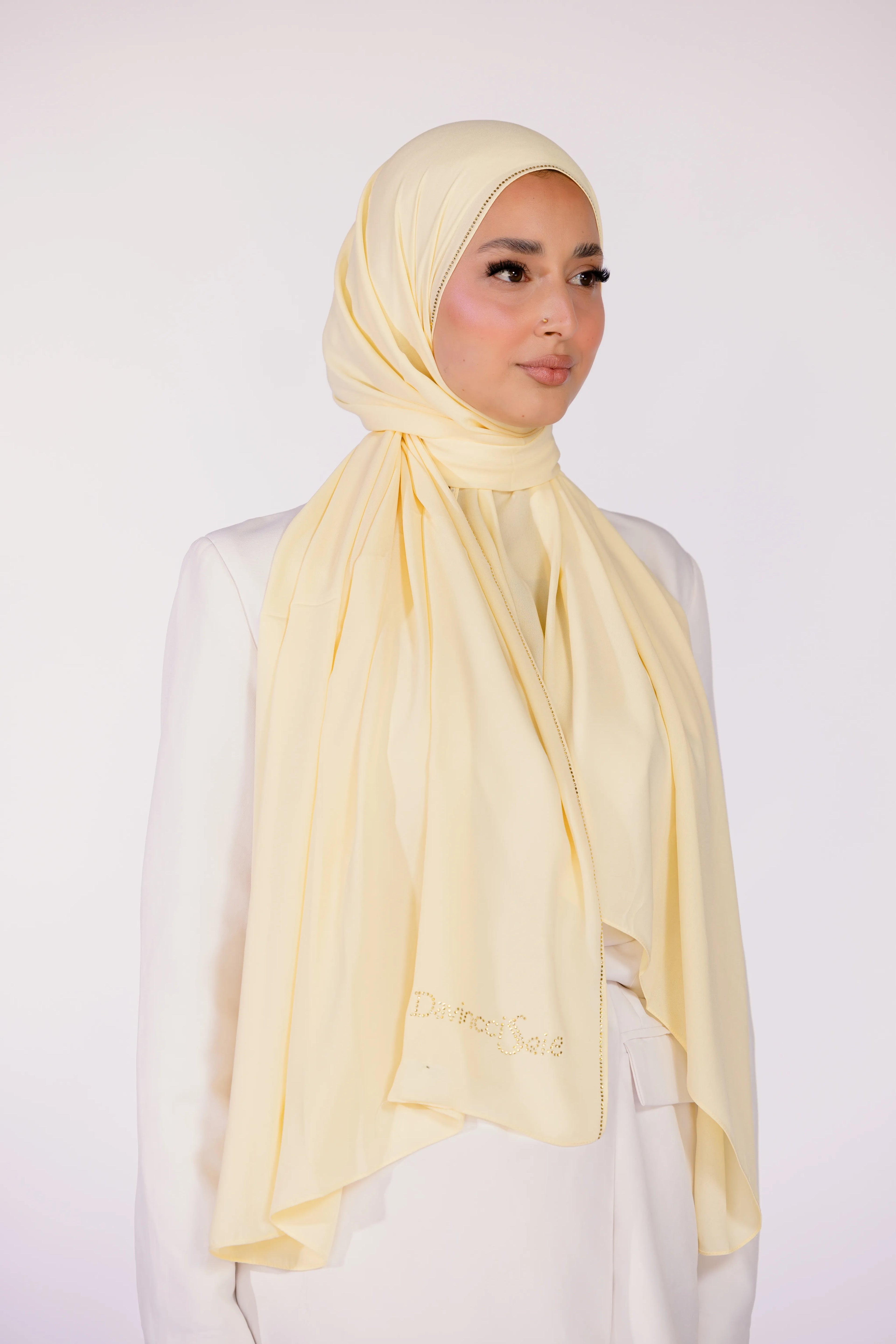 Hijab Moussline Signature – Champagne