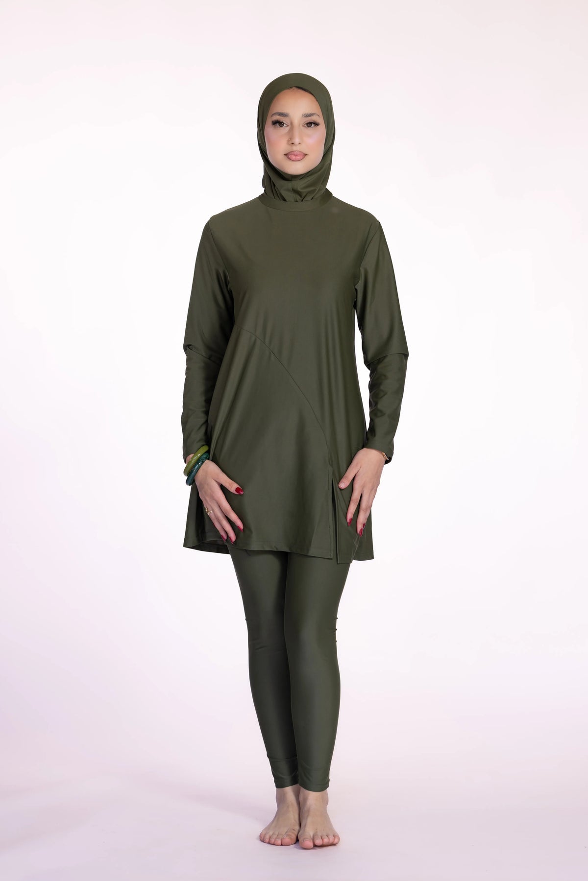 Burkini 3 Pièces – Olive Green