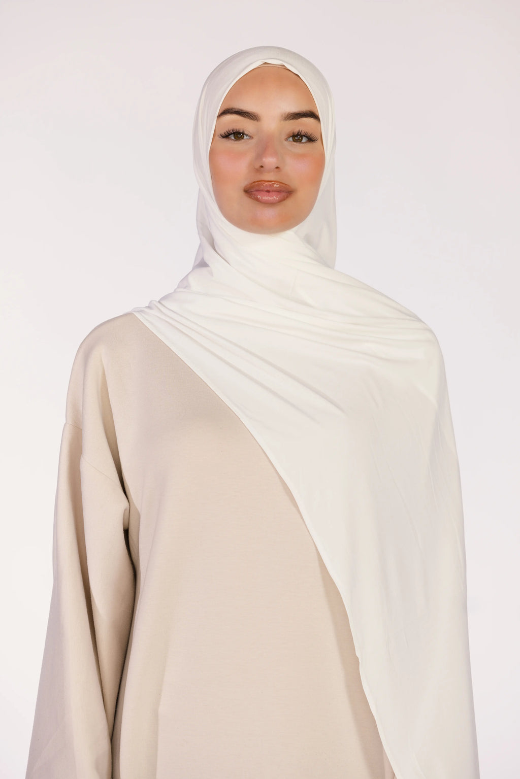Hijab Jersey Nour – Ivory
